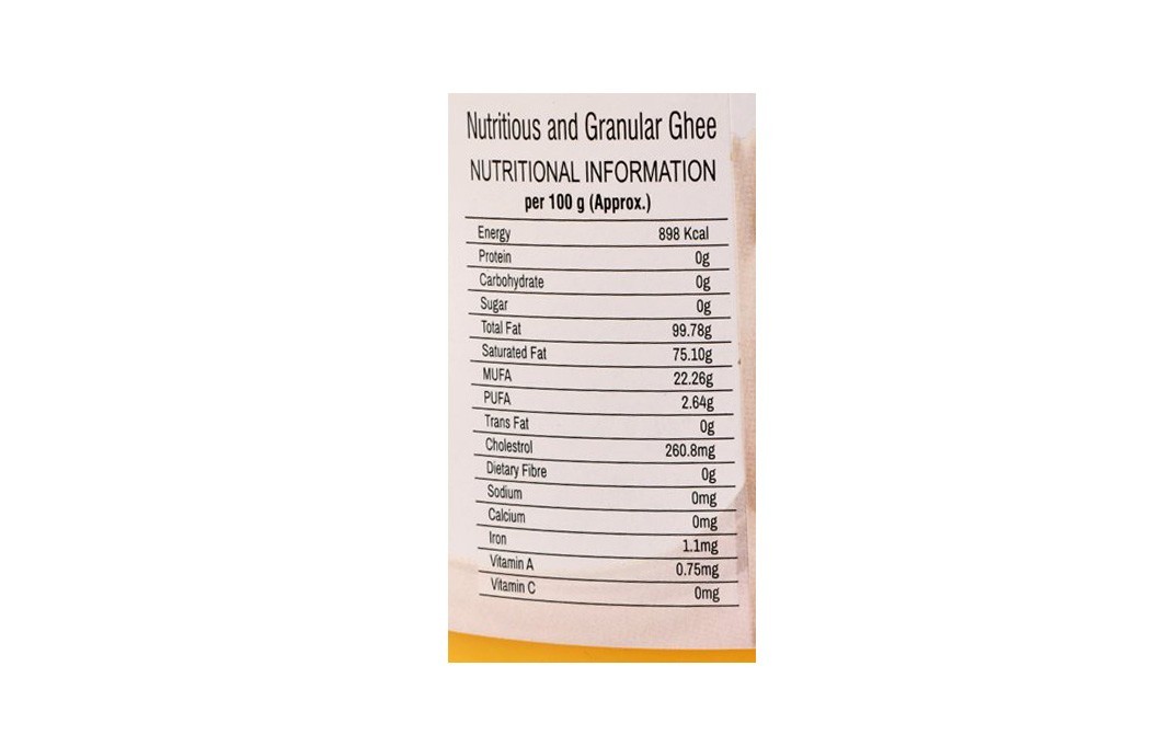 Sunshine Farm Artisan Cow Ghee (Fresh & Pure)    Plastic Jar  1 litre